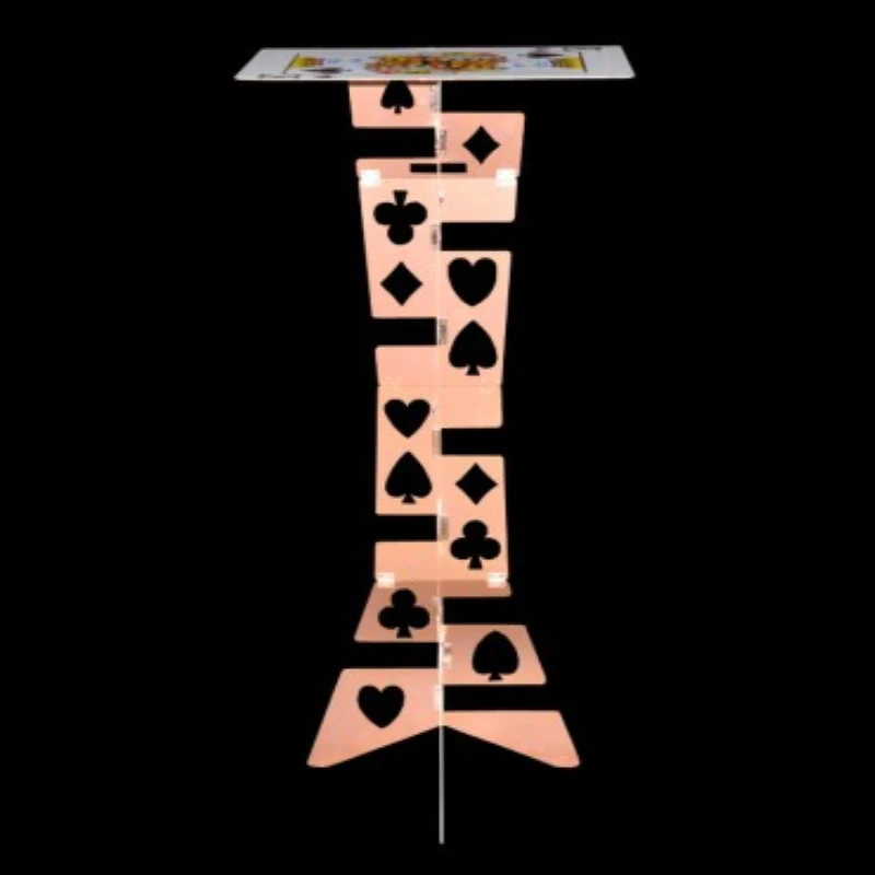 Алюминиевый сплав Волшебный складной стол медный цвет (покерный узор)-Волшебные