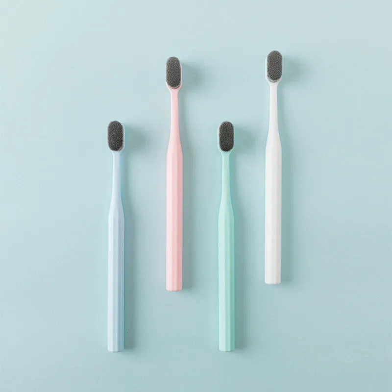 

Toothbrush Soft Hair Plastic Handle Oral Care Toothbrush Ultra-fine Travel Portable Eco Friendly Fiber Nano with Box Tooth Brush