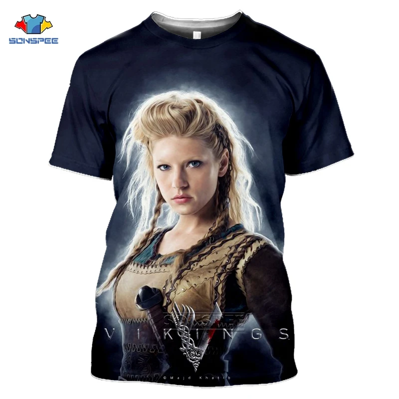 

SONSPEE Anime 3D Print Game Viking T Shirt Women Hip Hop Streetwear Fashion Logo Tshirt Homme Harajuku Shirts Summer Sport Top
