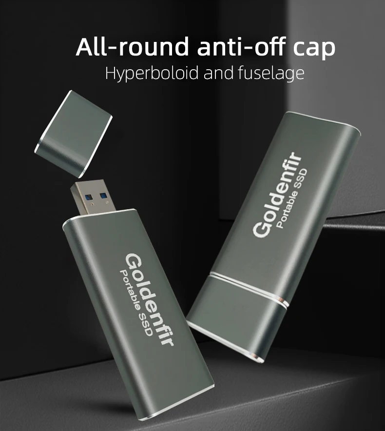 Goldenfir мини Портативный SSD USB 3,0 60 Гб 64 ГБ 120 ГБ 128 ГБ 240 ГБ 256 ГБ 480 ГБ 512 960 1 ТБ внешний твердотельный накопитель