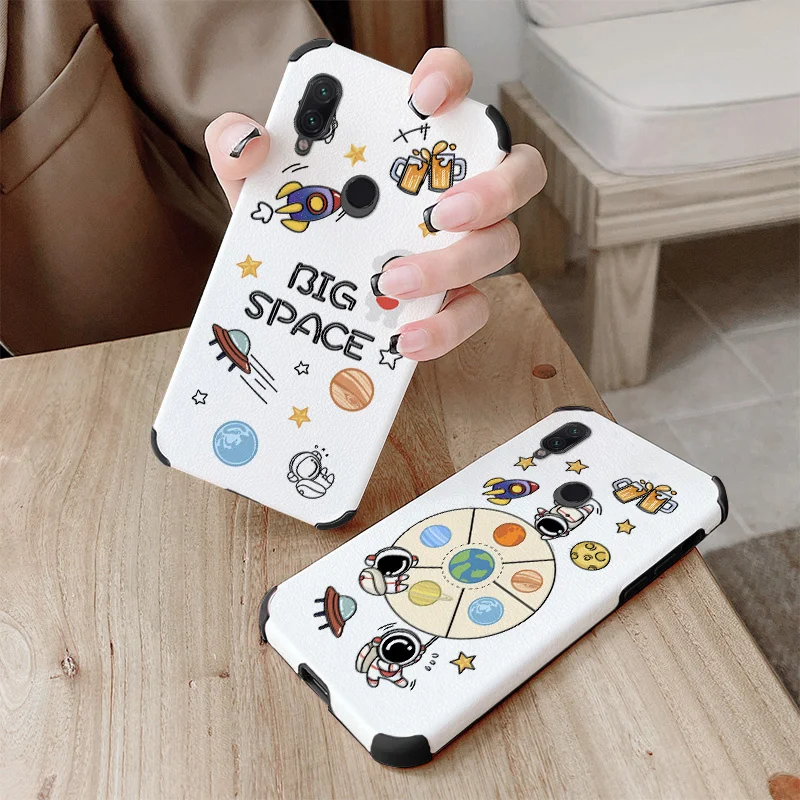 

Aerospace Phone Case For Xiaomi Redmi Note 7 7Pro Pro Liquid Silicone Cover
