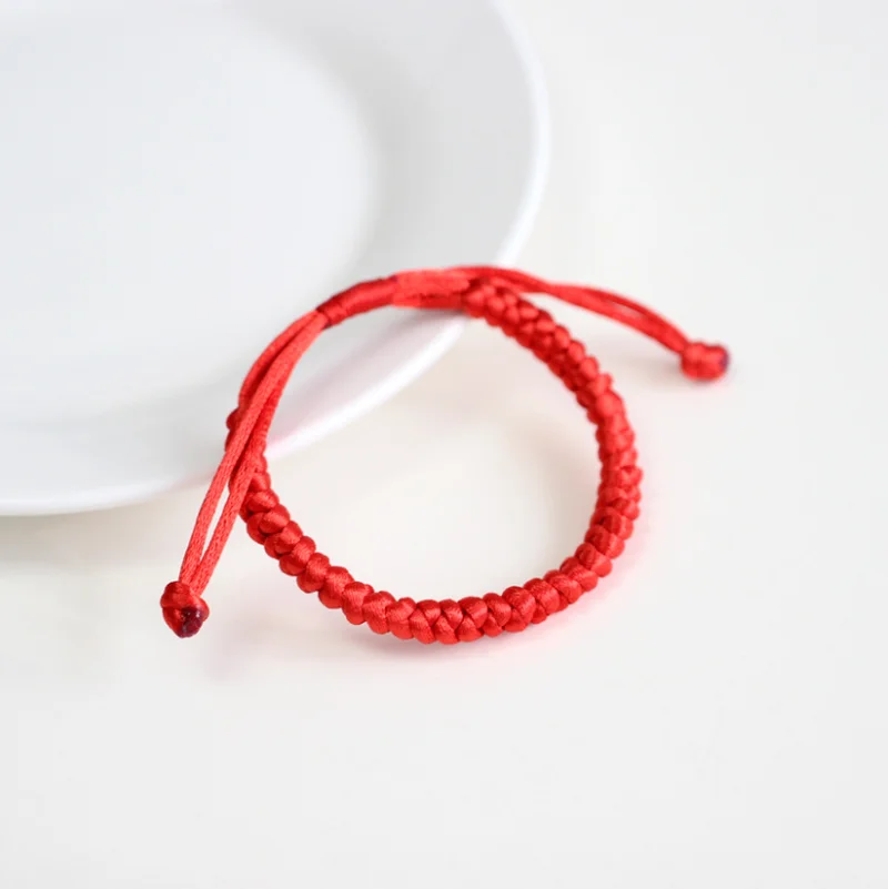 Китайская красная веревка плетеные вручную Парные браслеты подарки подругам