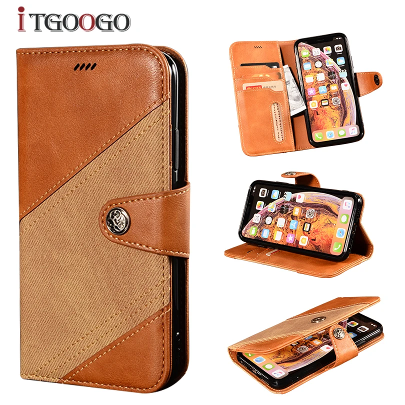 Case For Lenovo K6 Note Flip Cover Leather Coque Luxury Protective Fundas With Card Slot |