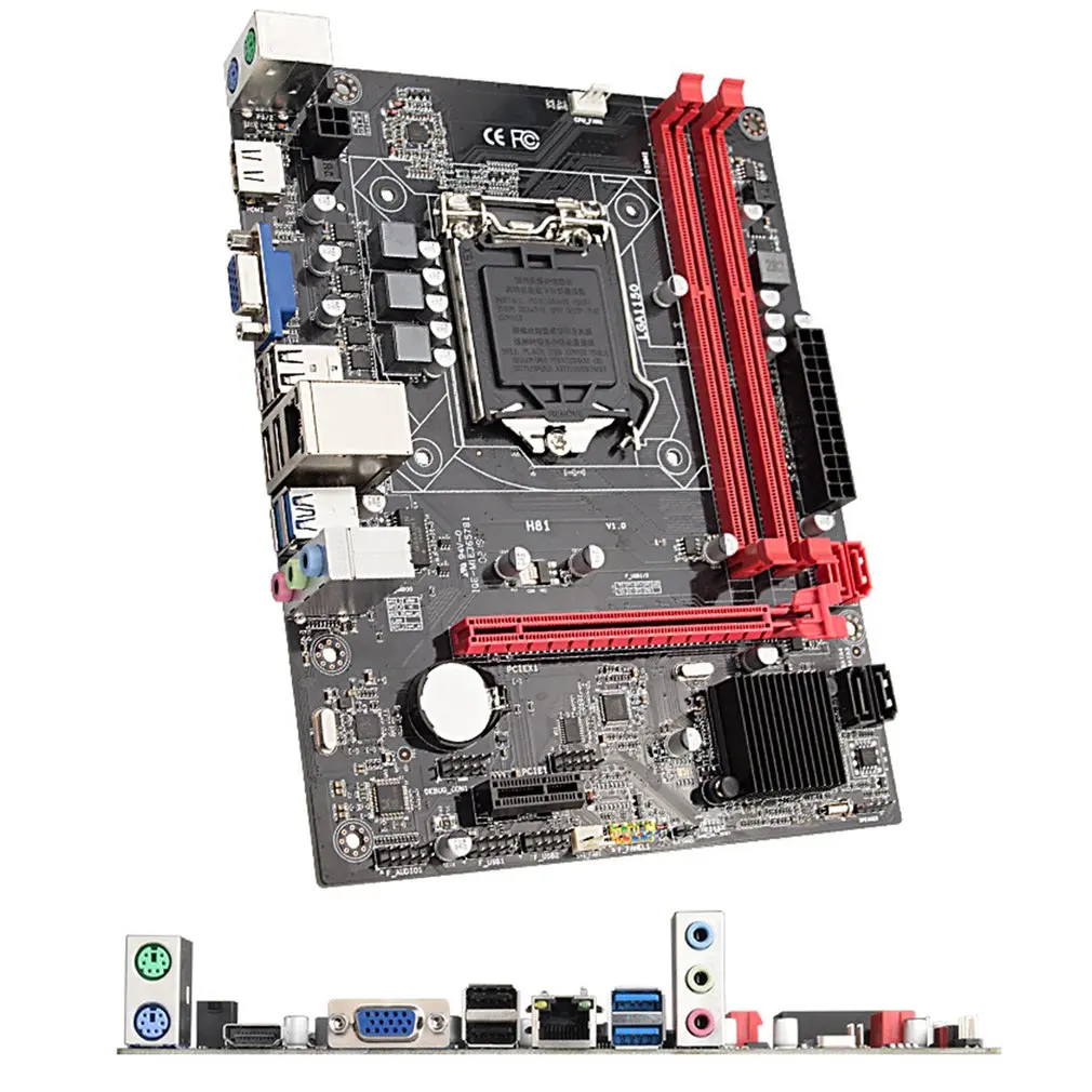 

H81 M-ATX материнская плата для всех твердотельных игр поддерживает процессоры серии LGA1150 VGA PCI-E 3,0 16X SATA 3,0 SATA 2,0