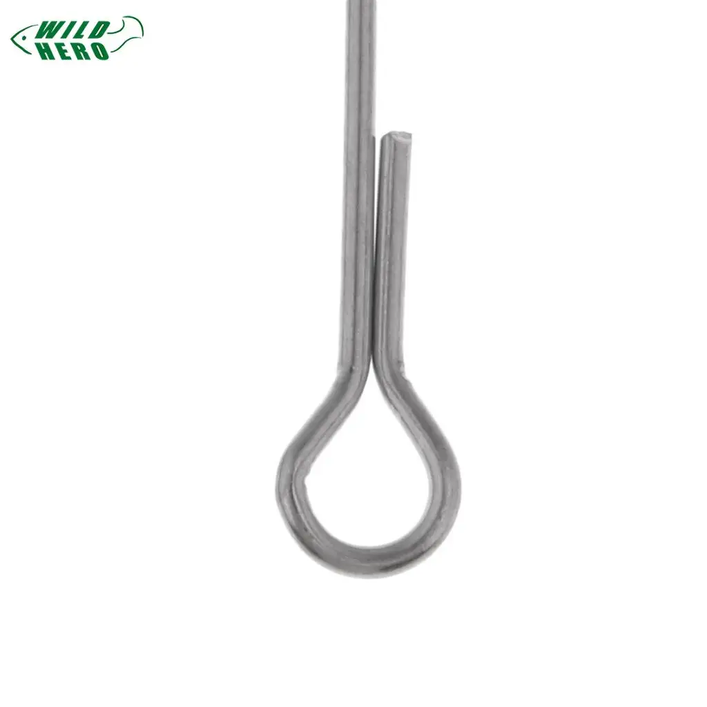 Wildhero 10 шт. рыболовный Череп из нержавеющей стали с шарнирным хвостовиком