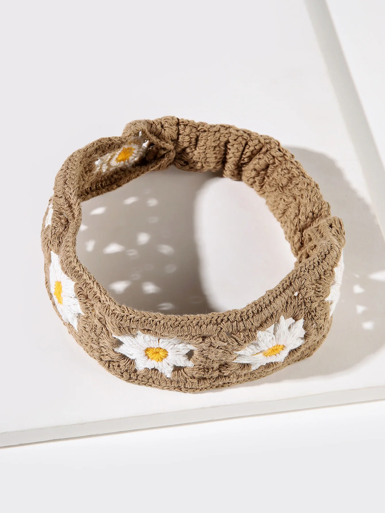 

Fashion Women's Winter Knitted Headband Flower Soft Crochet Turban Headband Hair Band Head Wrap