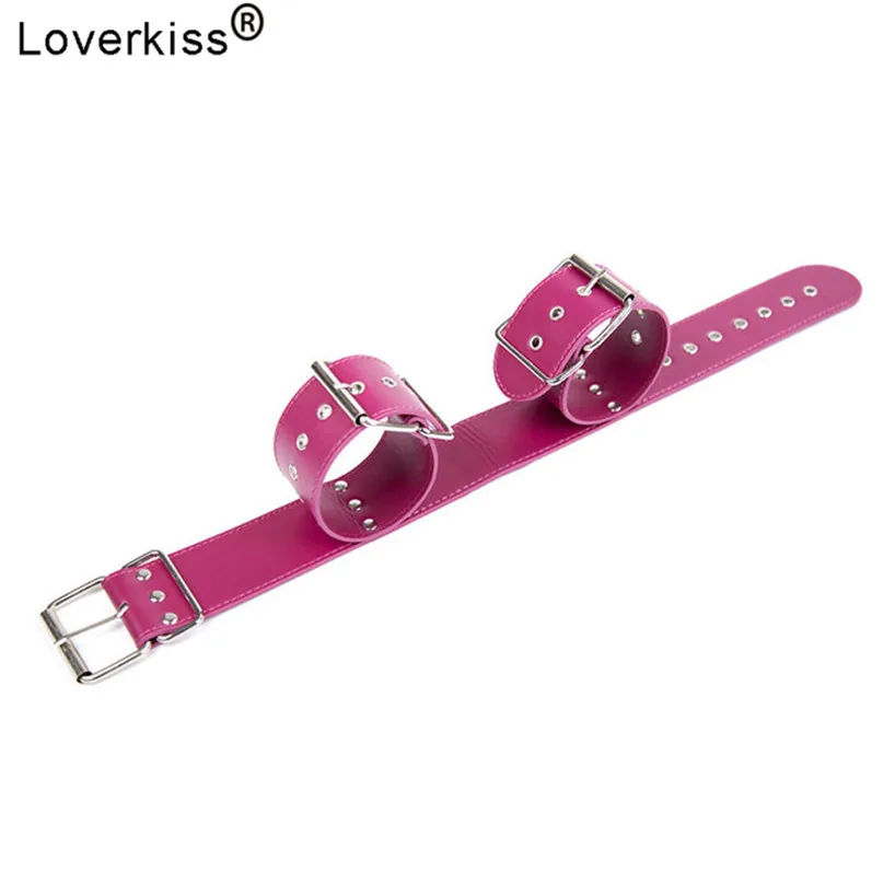 Ошейник из искусственной кожи Loverkiss с наручниками и ремешками набор для БДСМ