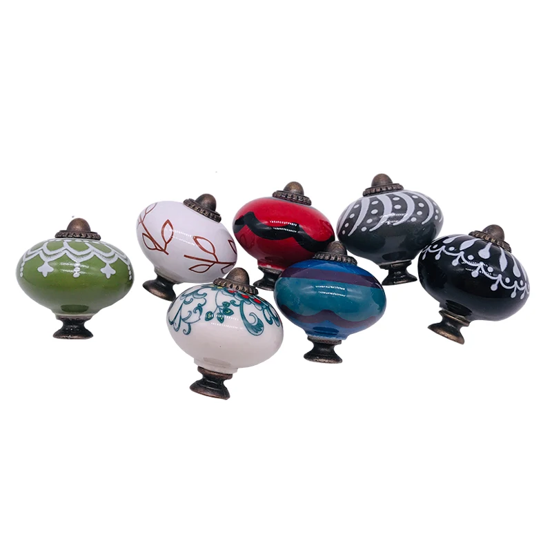 Кабинета ручка 1 шт. 40 мм керамический с одним отверстием туалетный столик Шкаф