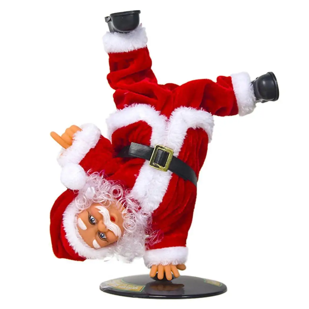 Электрическая перевернутая хип хоп кукла Санта Клауса с музыкой старше 3 лет