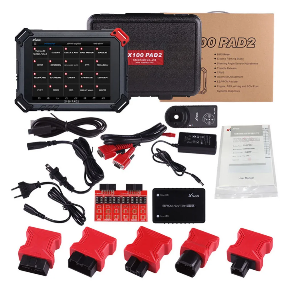 XTOOL X100 PAD2 PRO OBD2 диагностический инструмент с 4th5th Immo авто ключ программист все специальные функции для большинства моделей автомобилей