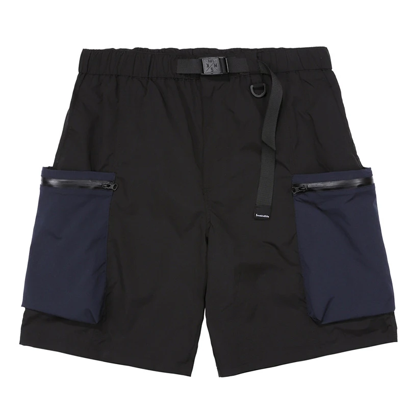 

IEFB Multi Pocket Workwear Shorts Men's High Street Fashion Contrast Color Stitching Summer Trend Knee Length Pants 2021 9Y7497