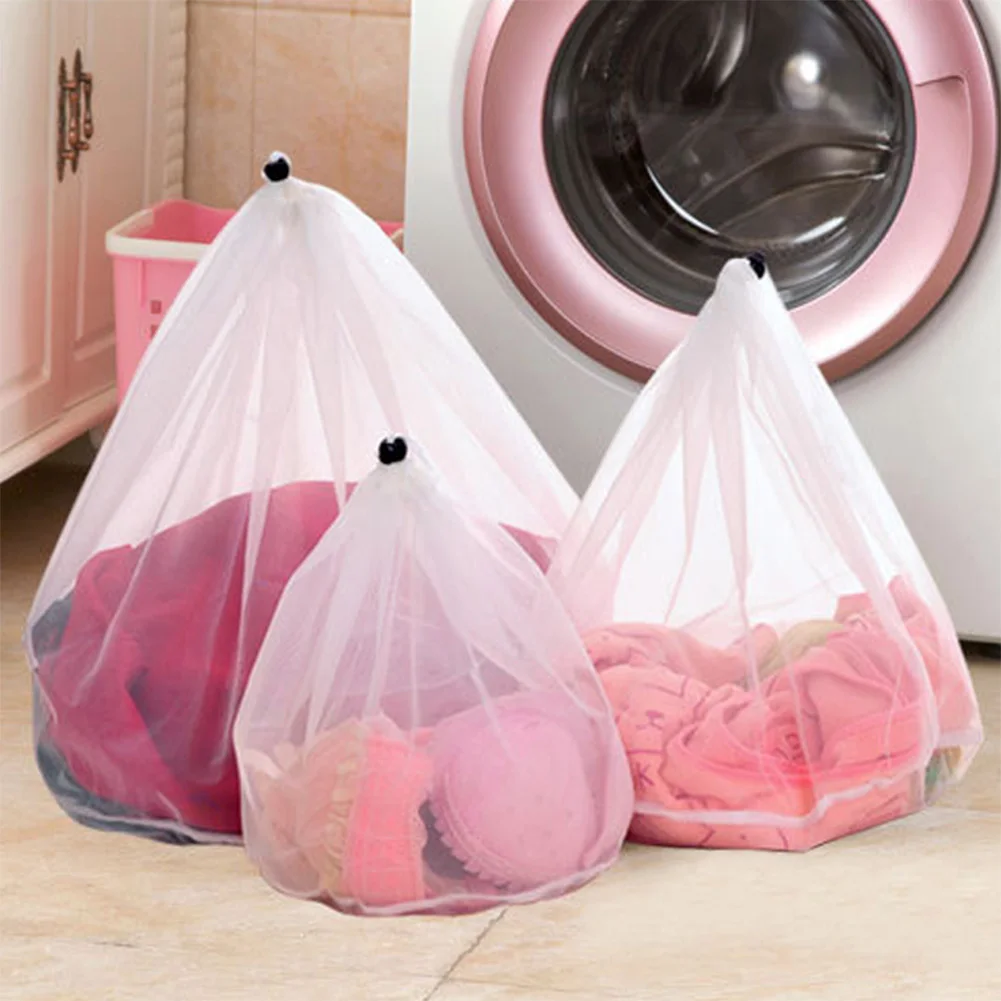 Сетчатая Сумка на шнурке для мытья бюстгальтеров сумка чистки нижнего белья