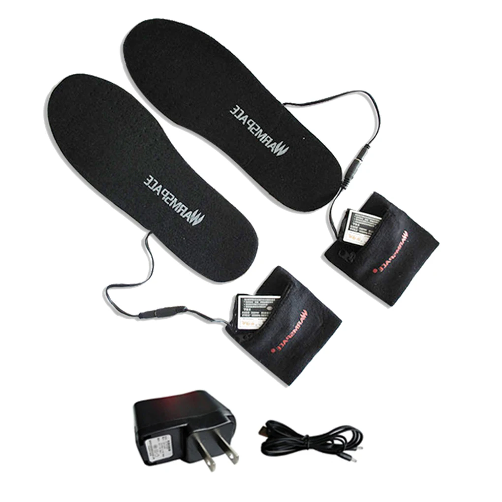 Стельки для обуви с подогревом от USB, 1 пара от AliExpress WW