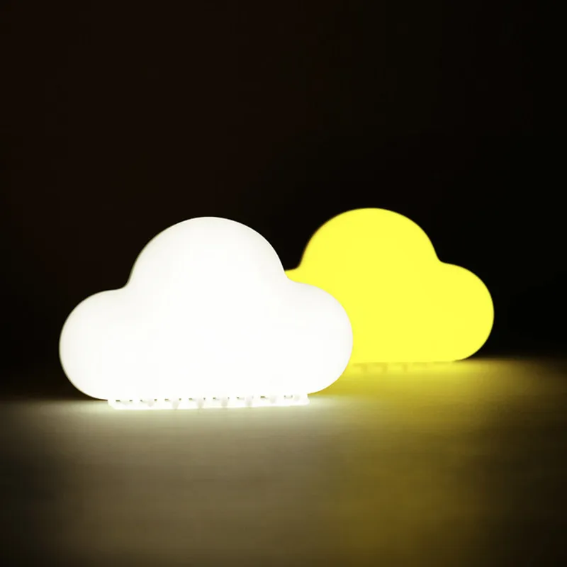 USB Rechargeable Voice Activated Touch Cloud Night Light Creative Cartoon Bedroom Bedside Atmosphere Table Lamp Children’s Gifts