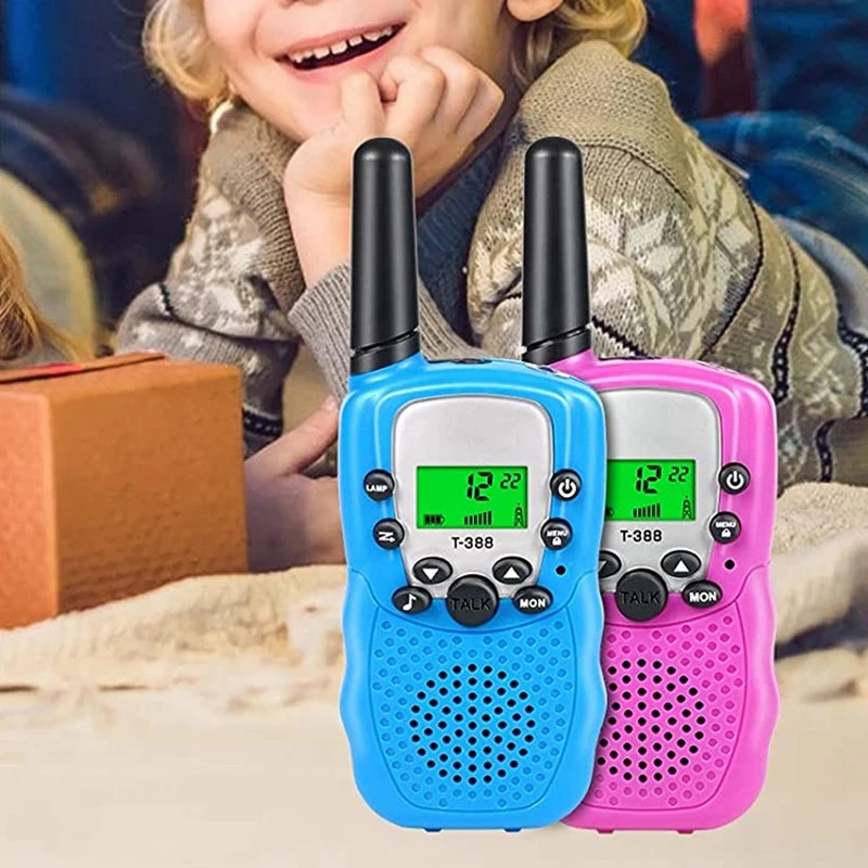

Kids Walkie Talkies,Walkie Talkies for Kids Toys with Backlit LCD,22 Channels Radio,3 Miles Range for Outside