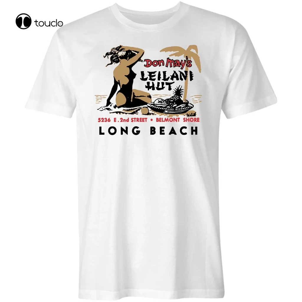 

New New Fashion Men Don May'S Leilani Hut Belmont Shore Ca -Vintage Tiki Bar T Shirt Cotten Tee Shirt Unisex