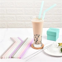 61pcs reusablefood grade silicone straw outdoor portable foldable drinking straw with cleaningbrushes party supplies bar tool