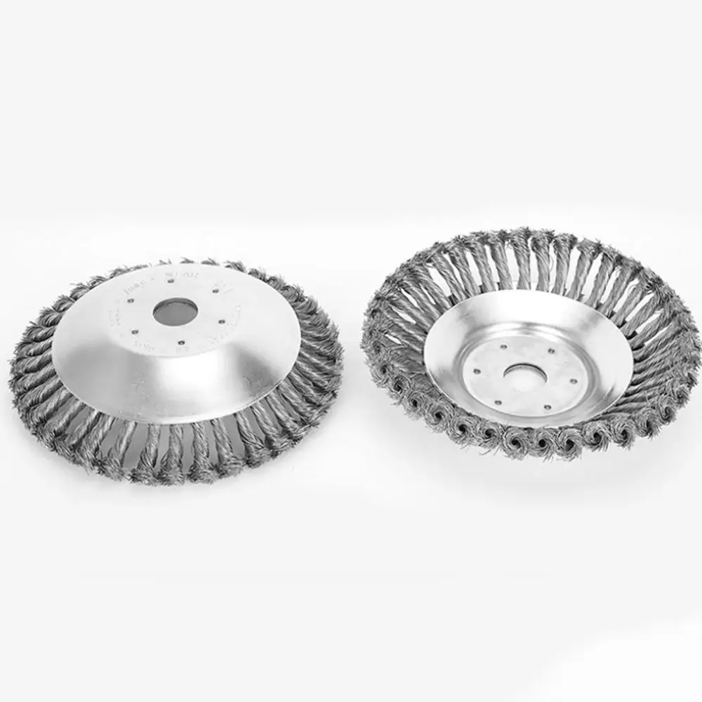 

Grass Trimmer Head Steel Wire Trimming Head Garden Universal Steel Wire Brush Trimmer Head Lawn Mower Grass Wire Weeding Head