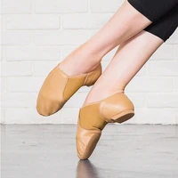 genuine leather stretch slip on jazz dance shoes for women men exercise shoe soft ballet pointe shoe sport sneakers