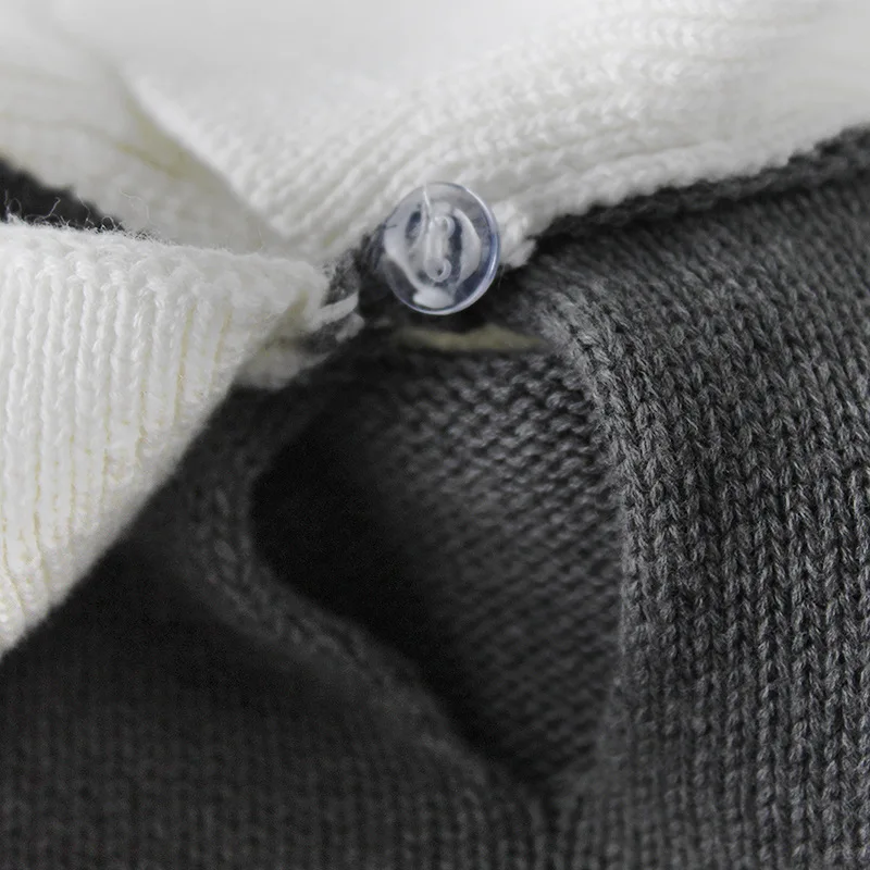 

Baby Boy Girl 0-2T Bodysuits Sweater 2020 Autumn Sweet Cute Heart Print Ruffle Long Sleevel Knitting Knitted One-Pieces