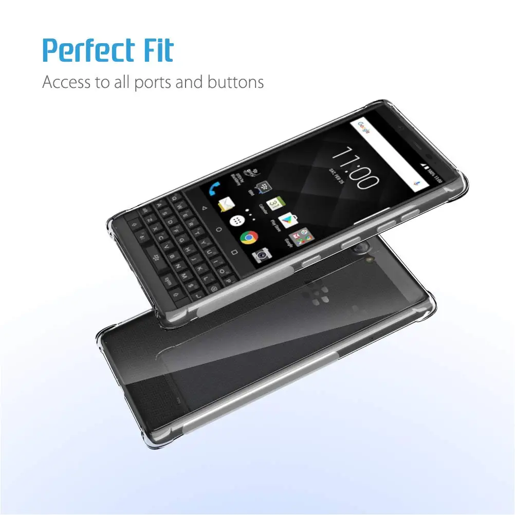 Прозрачный ТПУ чехол для телефона Blackberry ключ 2 LE one с украшением в виде кристаллов