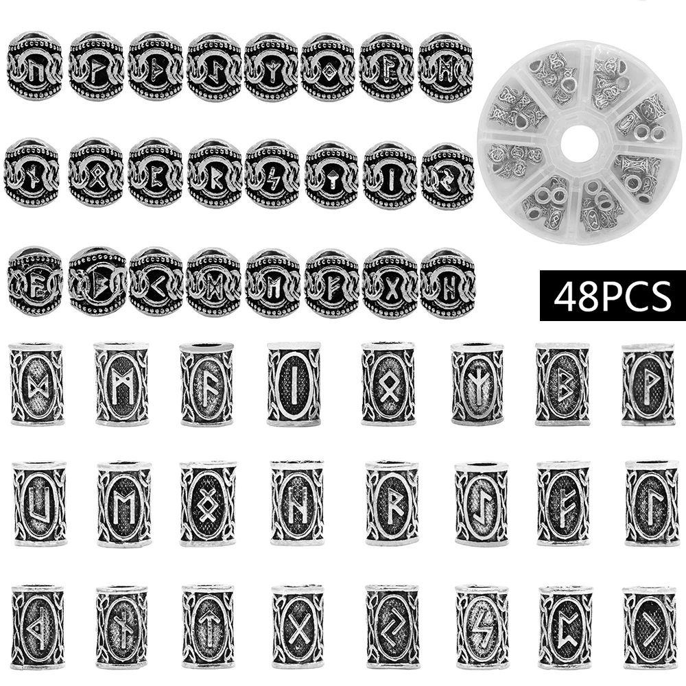 48 шт. бусины для плетения волос |