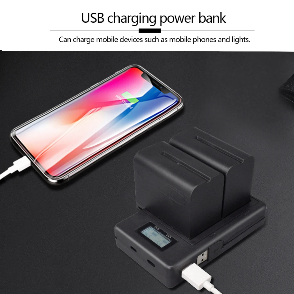 Зарядное устройство PALO для 2 батарей 1 со скрытым USB кабелем|Цифровые