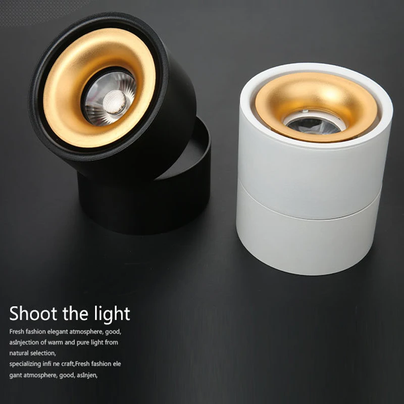 Светодиодный светильник с COB матрицей складной Точечный поверхностным