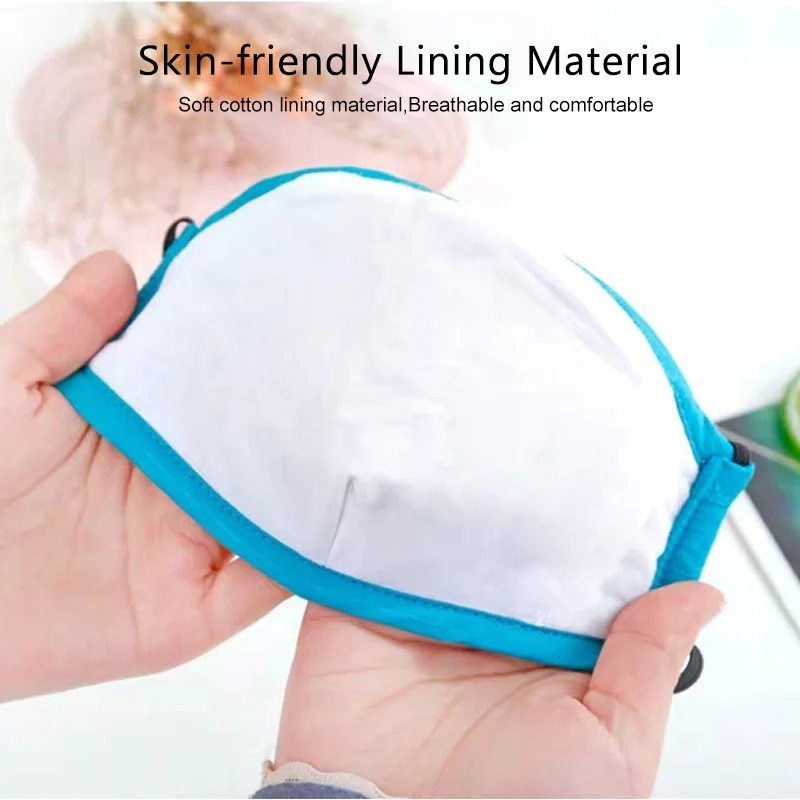 Многоразовая хлопковая детская маска против пыли PM2.5 ветрозащитный респиратор