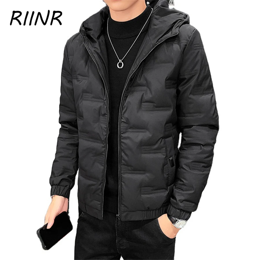 Мужская куртка с хлопковой подкладкой Riinr брендовая Утепленная зимняя новинка 2021