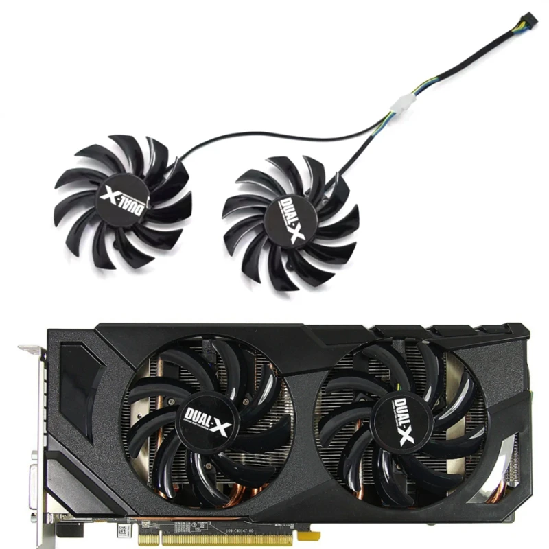 Новая видеокарта 75 мм FD7010H12S 4PIN 12 В для Sapphire Dual-X HD7850 1G GDDR5 HD 7850 2 Гб Zotac GTX660Ti GTX650Ti Boost |