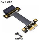 PCI-E PCI Express 1X в 1X разъем, переходная карта, конвертер, удлинитель, ленточный адаптер, Удлинительный кабель, PCI-E X1, позолоченный для майнинга BTC