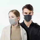 10 шт. Для Взрослых Маска для рта черная хлопковая маска PM2.5 против пыли фильтр Ветрозащитная маска для рта модная дышащая маска Kpop