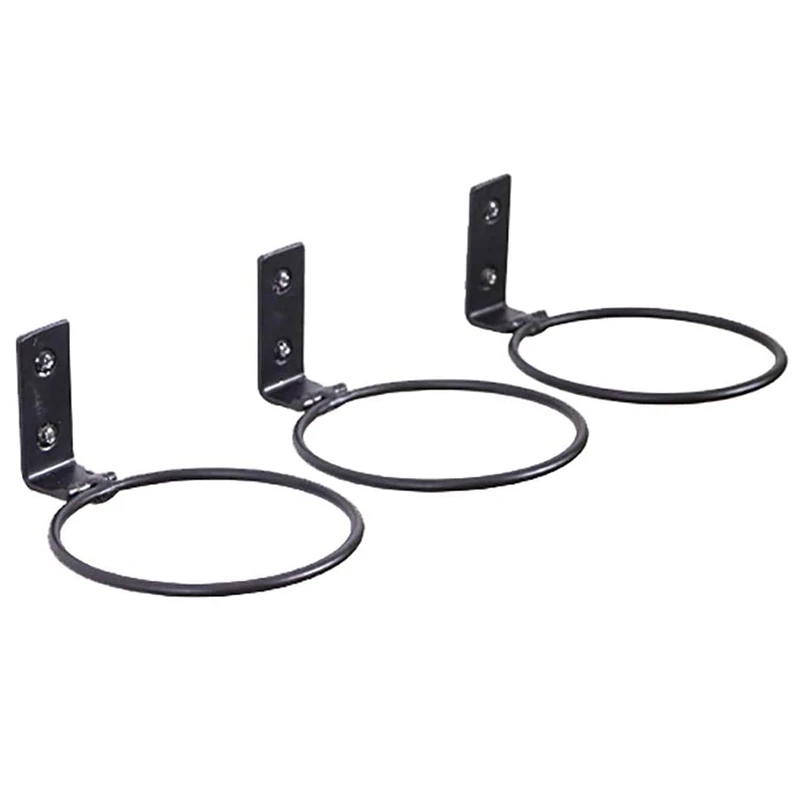 

3 Pcs 6 Inch Wall Planter Hook Wall Mounted Adjustable Pot Ring Planter, Foldable Pot Wall Mounted Metal Plant Hanger
