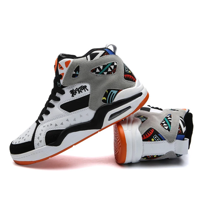 

Big Size Sneakers Men Basketball Shoes High Top Sports Boots Comfortable Height Increase Lace-Up Basket Footwear Casual Trainers