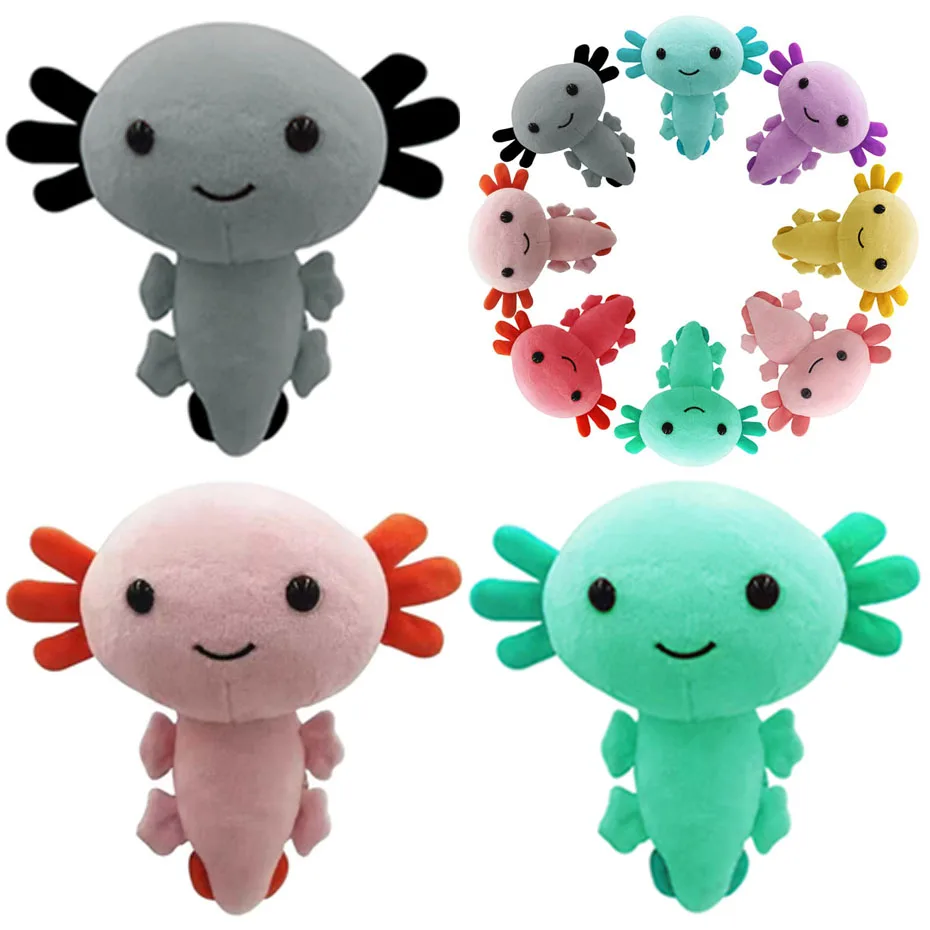

Axolotl Plush Toy Kawaii Animal Axolotl Plushies Figure Doll Toy Cartoon Pink Axolotl Stuffed Doll 20cm Gifts For Kids Girls