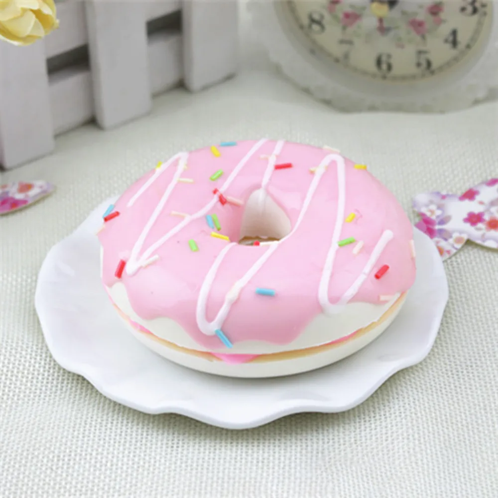 

Squishy Squeeze Stress Reliever Soft Colourful Doughnut Scented Slow Rising Toys Decompression Toy Adult Kids Toy Gift