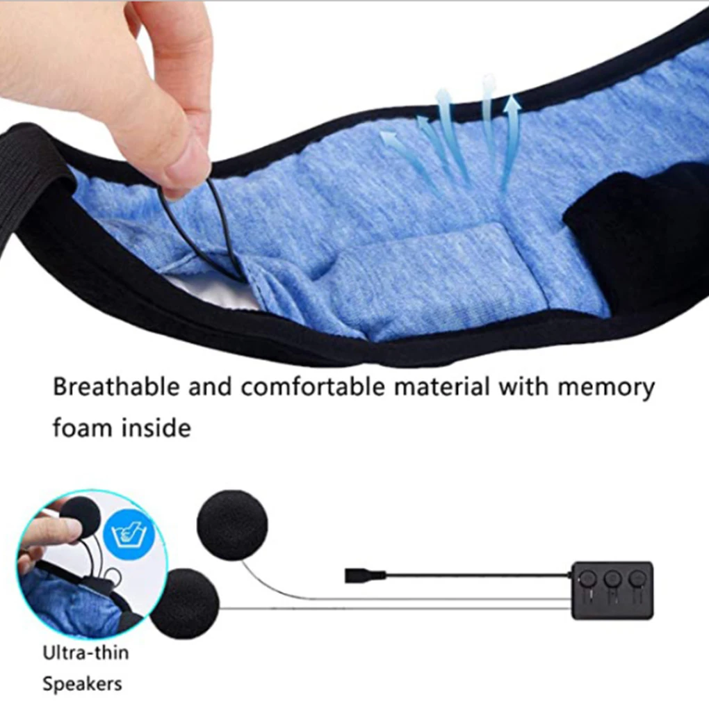 Беспроводные наушники-маски для сна 5 0 с поддержкой Bluetooth музыкальный
