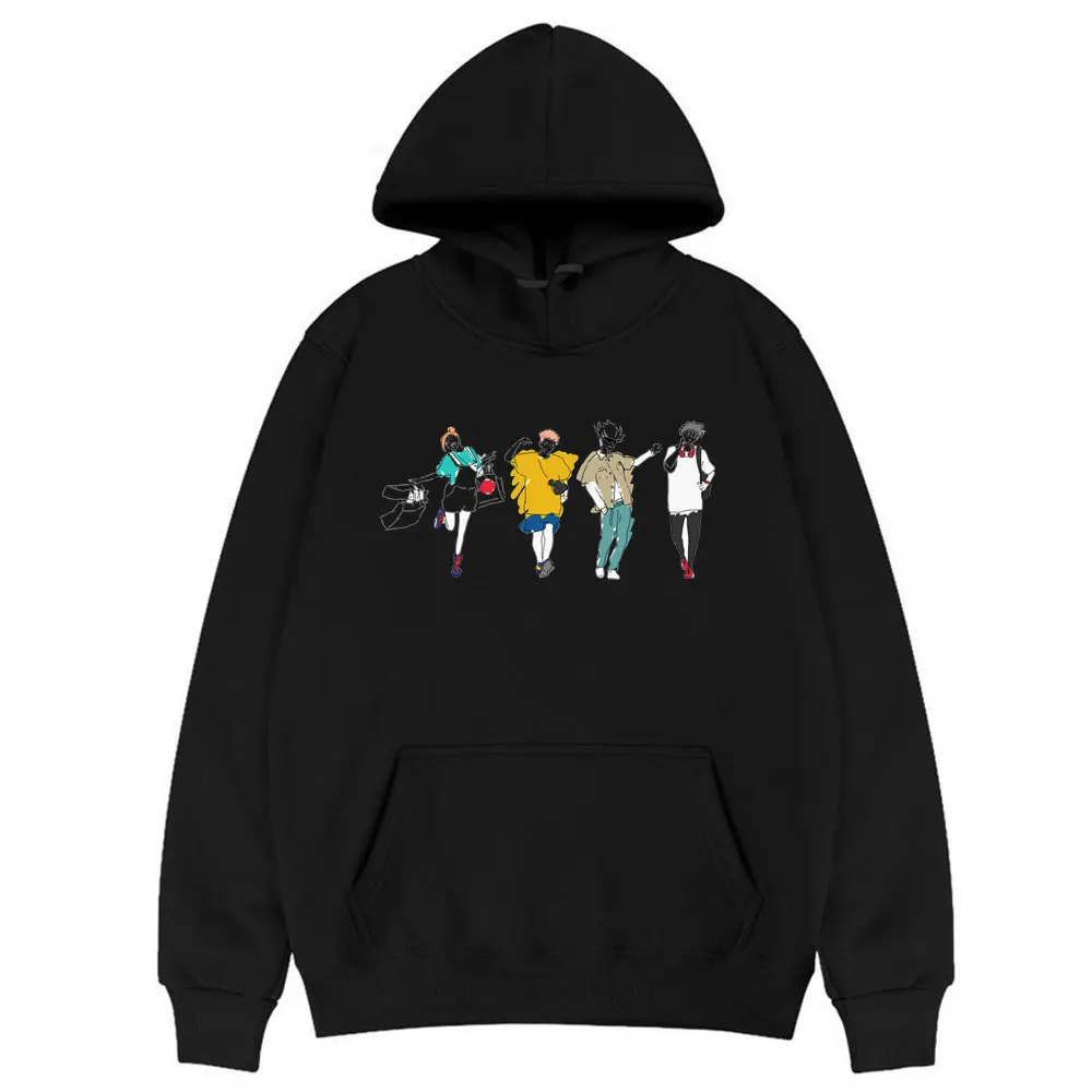 

2021 Japanese Anime Jujutsu Kaisen Hoodie Spring Autumn Male Female Harajuku Vintage Hoody Man Black Hoodies Cosplay Clothing