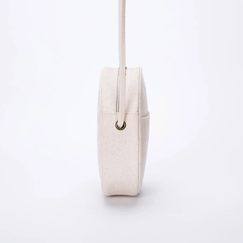 Atinfor Эко хлопок парусина мини сумка женские сумки через плечо круглые