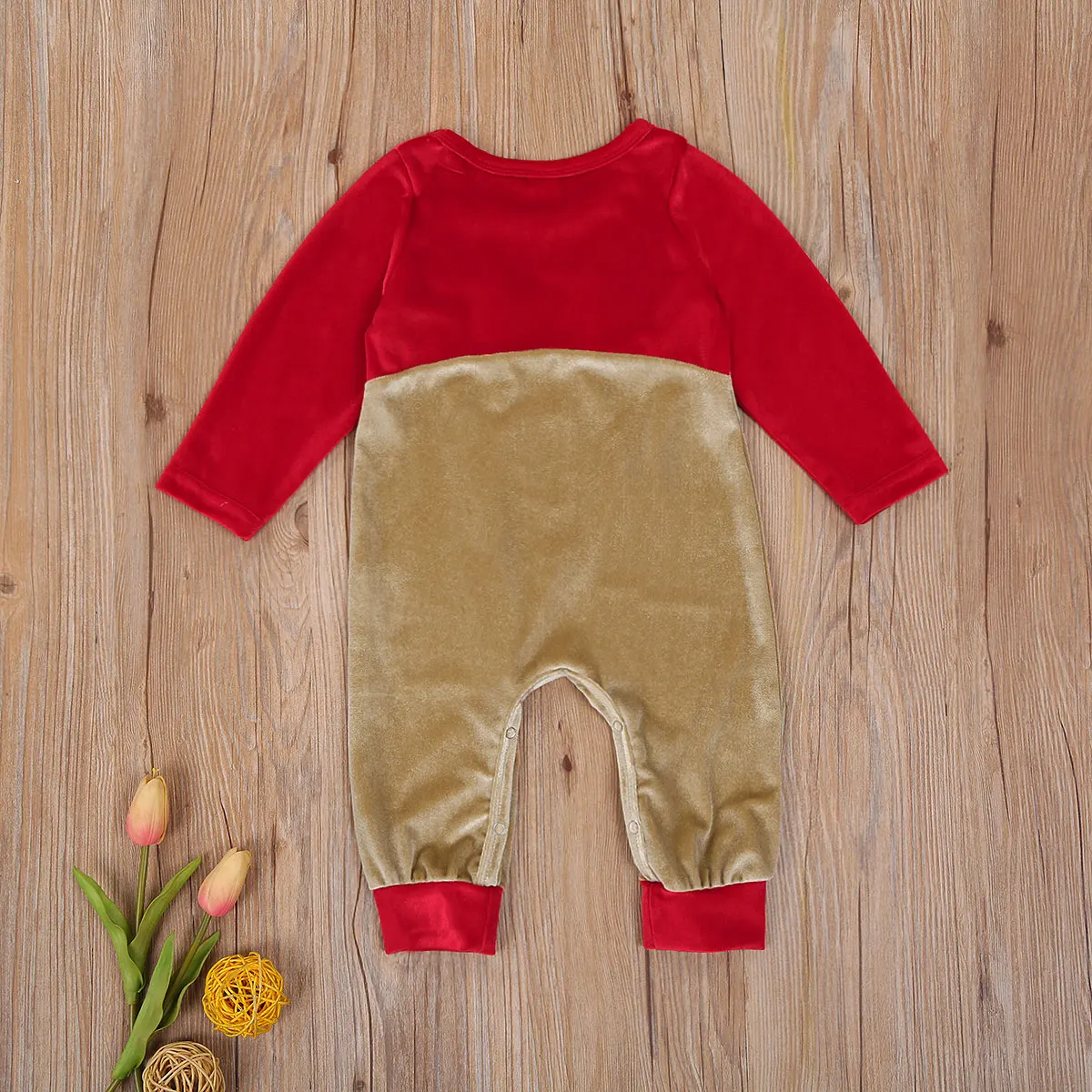 

Christmas Baby Girls Autumn Deer Pattern Striped One Piece Cotton Knitted Long Pants Romper Long Sleeve Jumpsuit Costumes