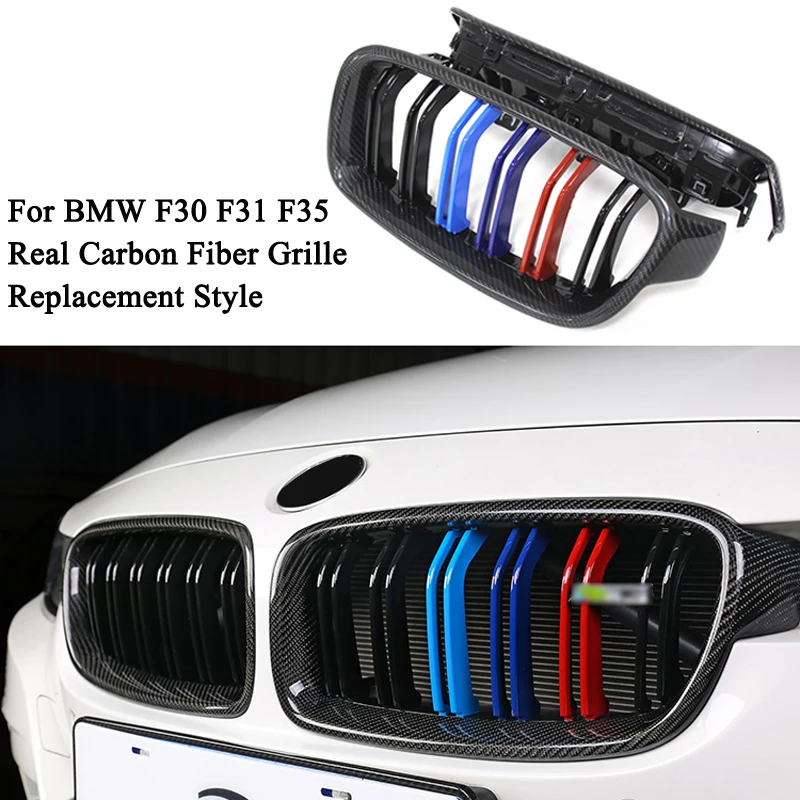 Для BMW 3 серии F30 F31 F35 F80 2012 2013 2017 2018 2019 гоночные решетки пара матовый блесек для губ