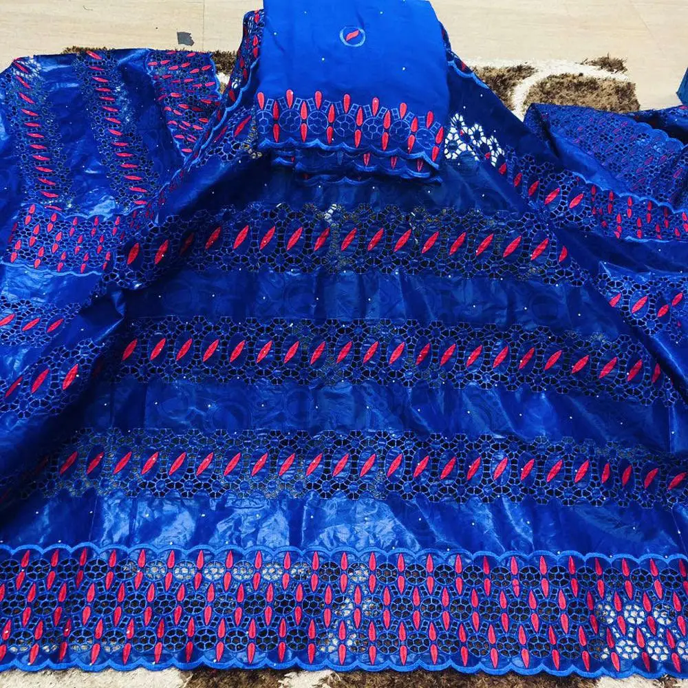 2020 Новый дизайн Африканский Базен Riche ткань вышивка камни высокое качество