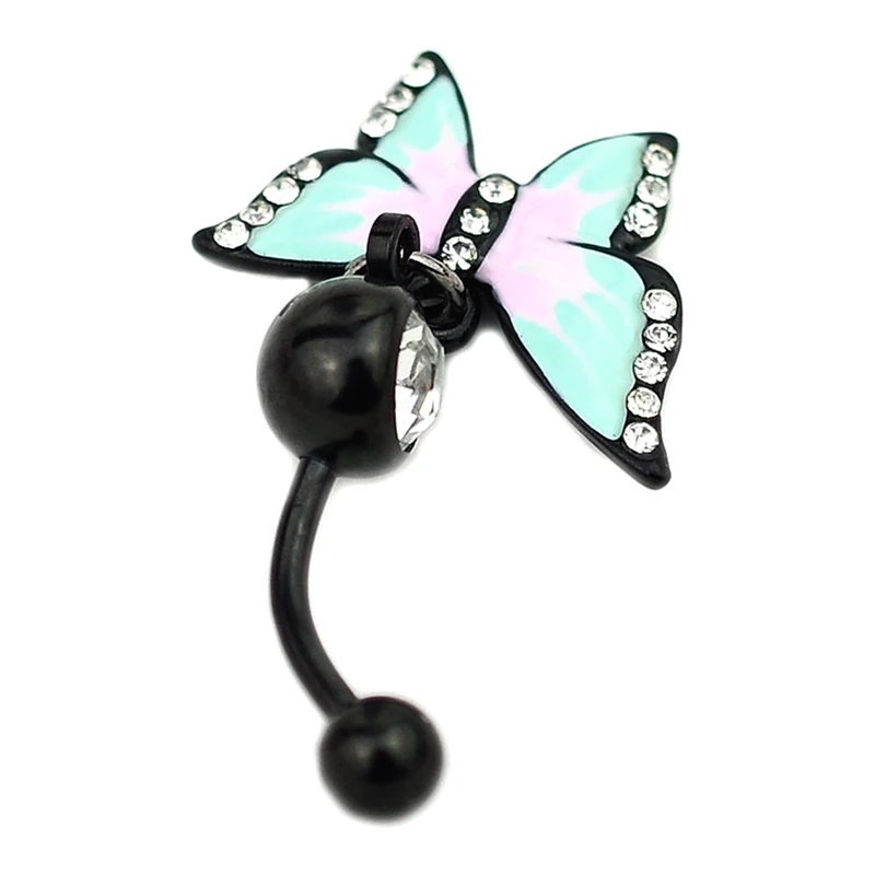Эмаль Esmalte Colares Butterflys пупка кольца сексуальный пирсинг для тела ювелирные изделия