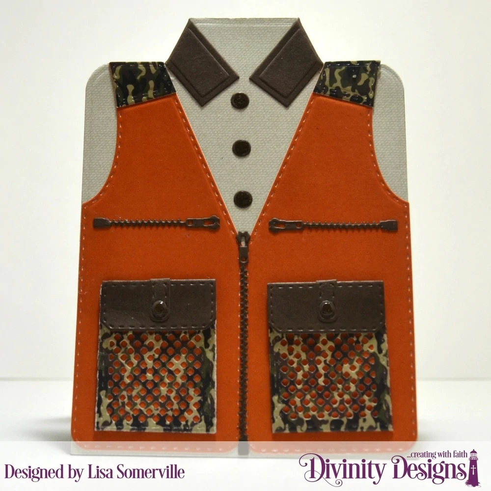 Рыбалка и охота жилет металлические штампы венок вырезанные декор скрапбукинг