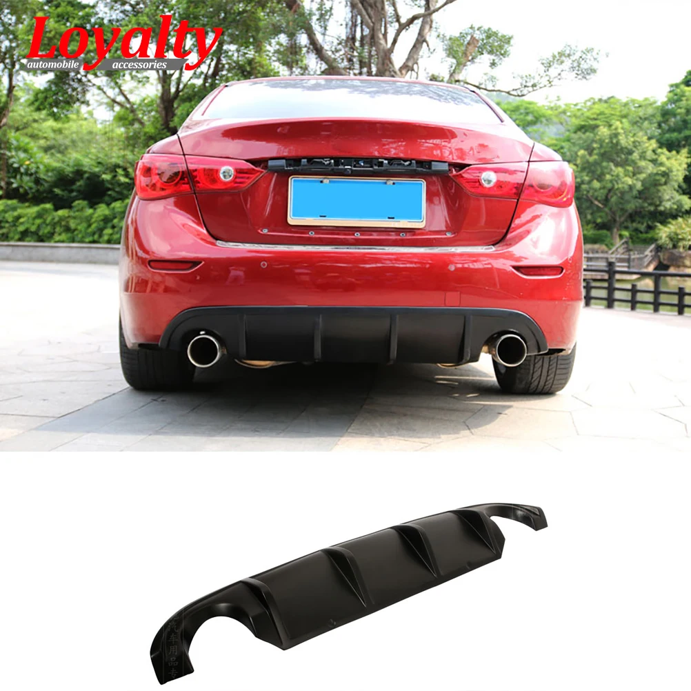 Лояльности черный PP для Infiniti Q50 Q50S 2014 2015 2016 2017 гоночный JC Стайлинг диффузор губа на