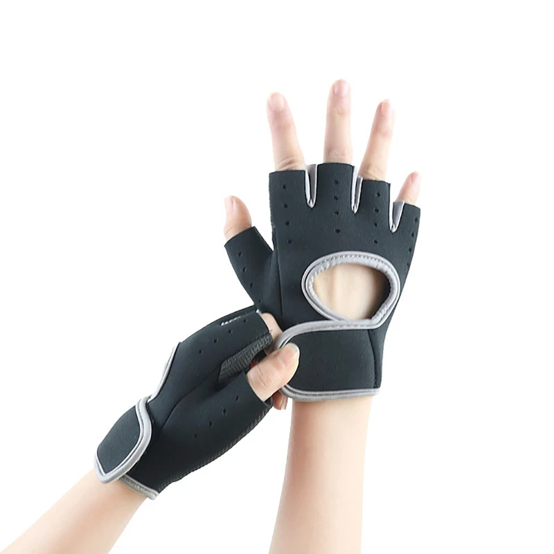 

1 Pair Men Women Fitness Gloves Anti-slip Sports Training Half-Finger Horizontal Bar Cycling Weightlifting Body Building Gloves
