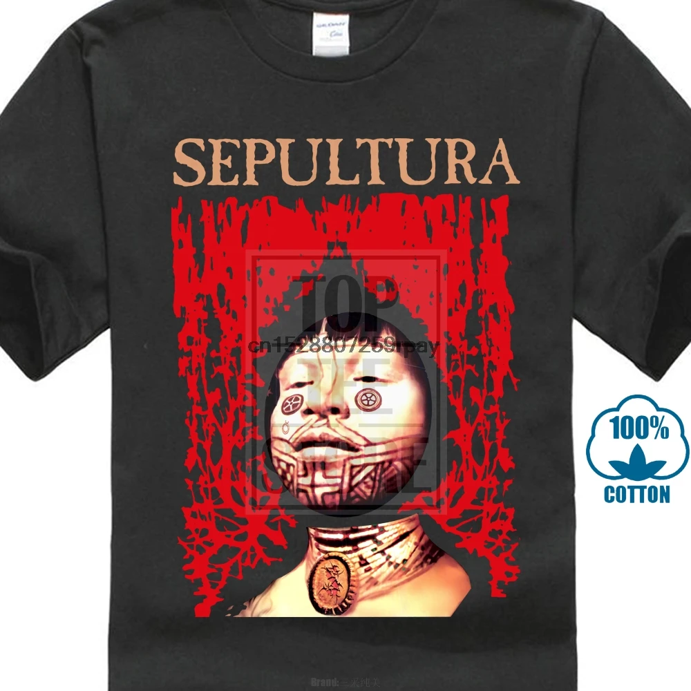 

New Hot Sepultura Roots The Album Brazilian Metal T Shirt New Stock Bro