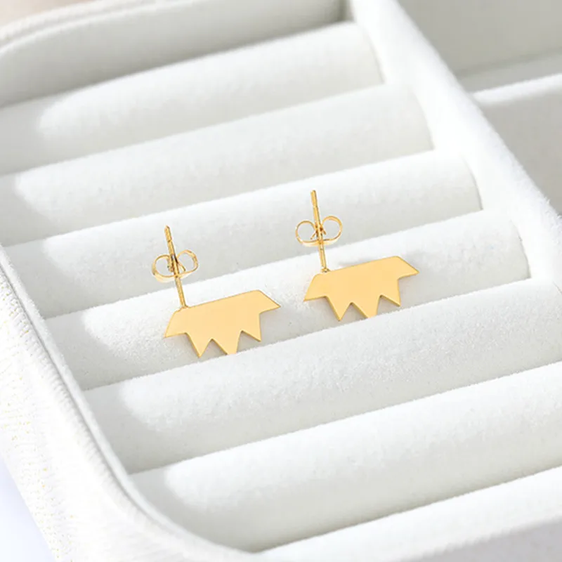 Женские серьги с Кленовым листом Boucle Doreille гвоздики из нержавеющей стали 2021