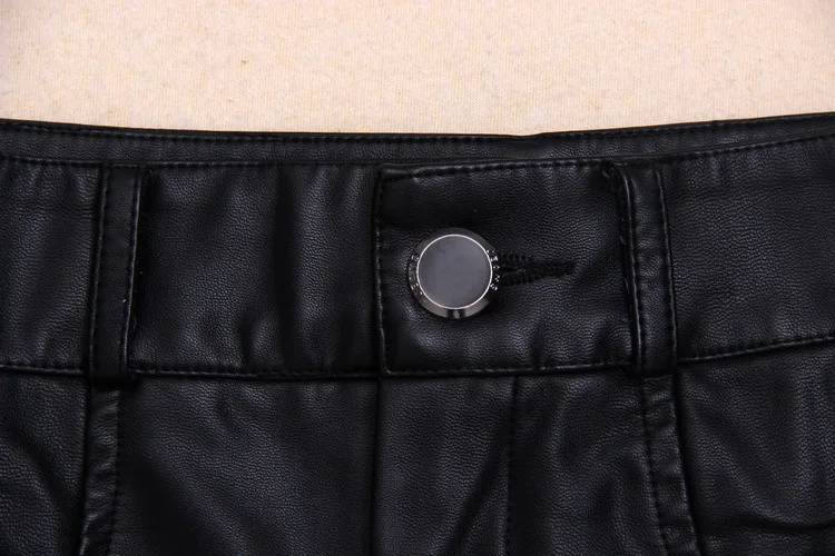 Женская облегающая юбка HanOrange черная из искусственной кожи Размеры S/M/L/XL/XXL/XXXL